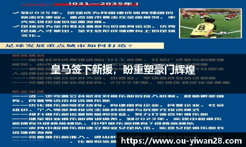 皇马签下新援，盼重塑豪门辉煌